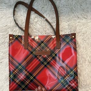 Dooney & Bourke plaid short handle bag